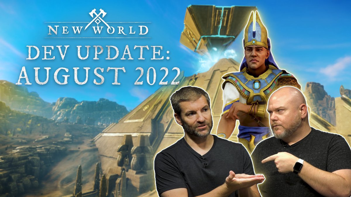 playnewworld's tweet image. Join the dev team for details on the upcoming Brimstone Sands release, Greatsword weapon, and Ennead Expedition! 

Watch video in link below!
🗡️ bit.ly/3CGezme