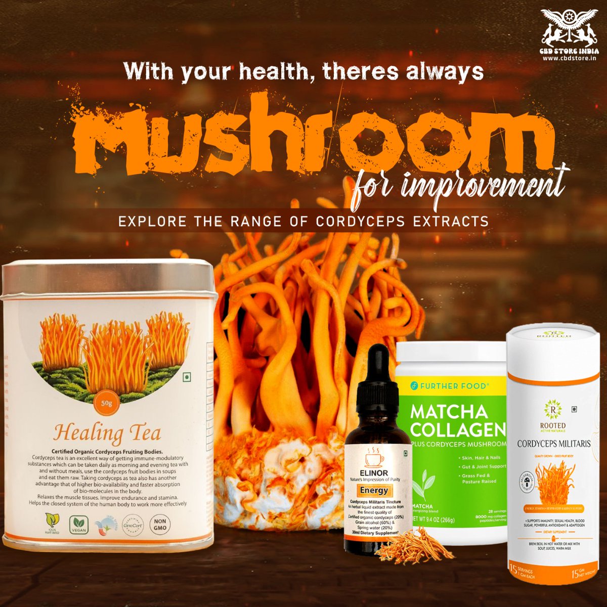 cbdproductsind's tweet photo. Explore our range of Cordyceps Extracts from Premium Brands.
https://t.co/0MA7eeFyOZ
#cbdlove #cbd #cbdhealth #cbdheals #hempproducts #hempoil #hempskincare #stressed #cannabis #cannabidiol #health #cbdstore #cbdstoreindia #cbdproductsindia #cbdproducts https://t.co/t1lpg97lzI
