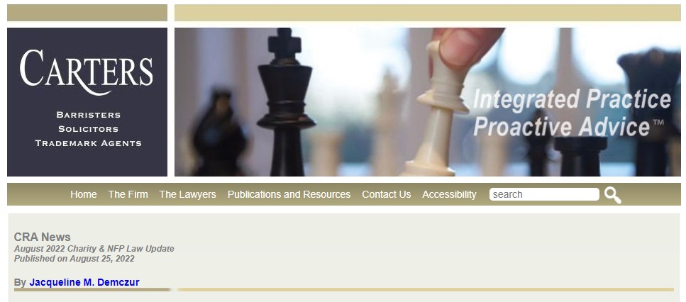 Charity Law Update tweet media