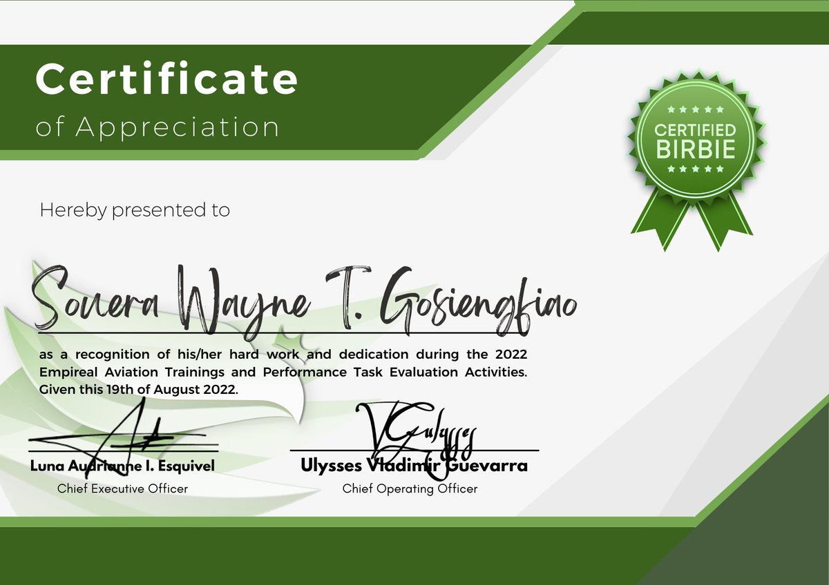 ⠀ 
⠀
Thank you, EA! Looking forward to more upcoming trainings and official flights with the birbies. 🕊💚

⠀