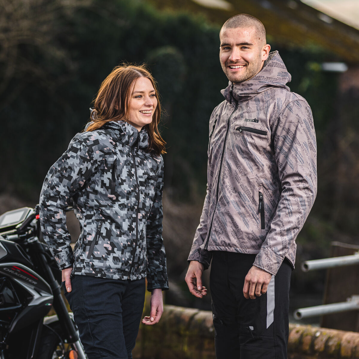 If you want to tackle the road in style, look no further than the Spada Grid motorcycle jacket, a waterproof soft shell with an all over print design includes waterproof pockets and a good air ventilation system.

Shop the Grid jacket here: bit.ly/3CIpk7U
