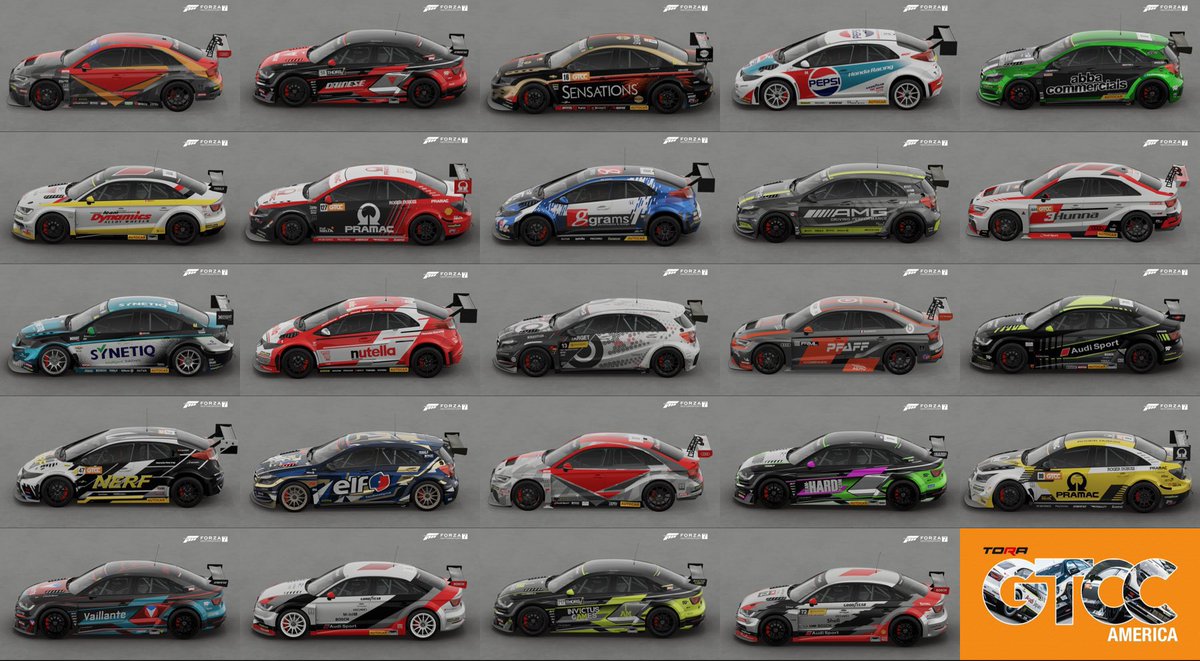 N340Nothelle's tweet photo. GT AND TC?!?

Safe to say got lots of ready made liveries available for any teams looking to use one, save yourself some time in the paint booth &amp; get more track time instead

Possibly others available but here’s what I’ve definitely got available (with sponsor &amp; colour changes) https://t.co/OoXidvXCMB