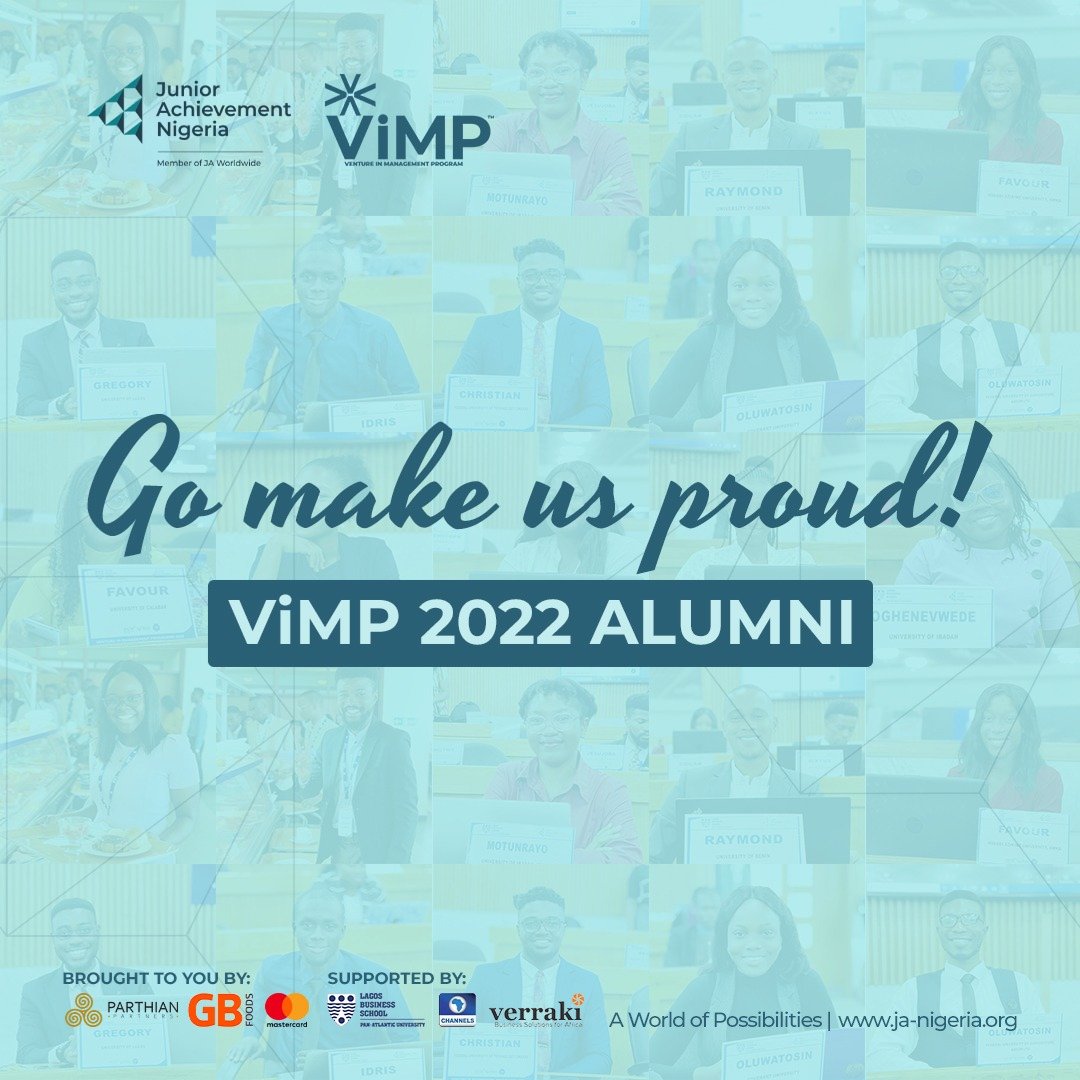 JANigeria's tweet image. As the latest Ambassadors of Junior Achievement Nigeria’s Venture in Management Program (VIMP), we expect nothing but your very best. 

So go make us proud!
.
.
#ViMPAlumni  #Youthempowerment #Digital #FinancialLiteracy #Entrepreneurship #Digitalliteracy #Workreadiness #Janigeria
