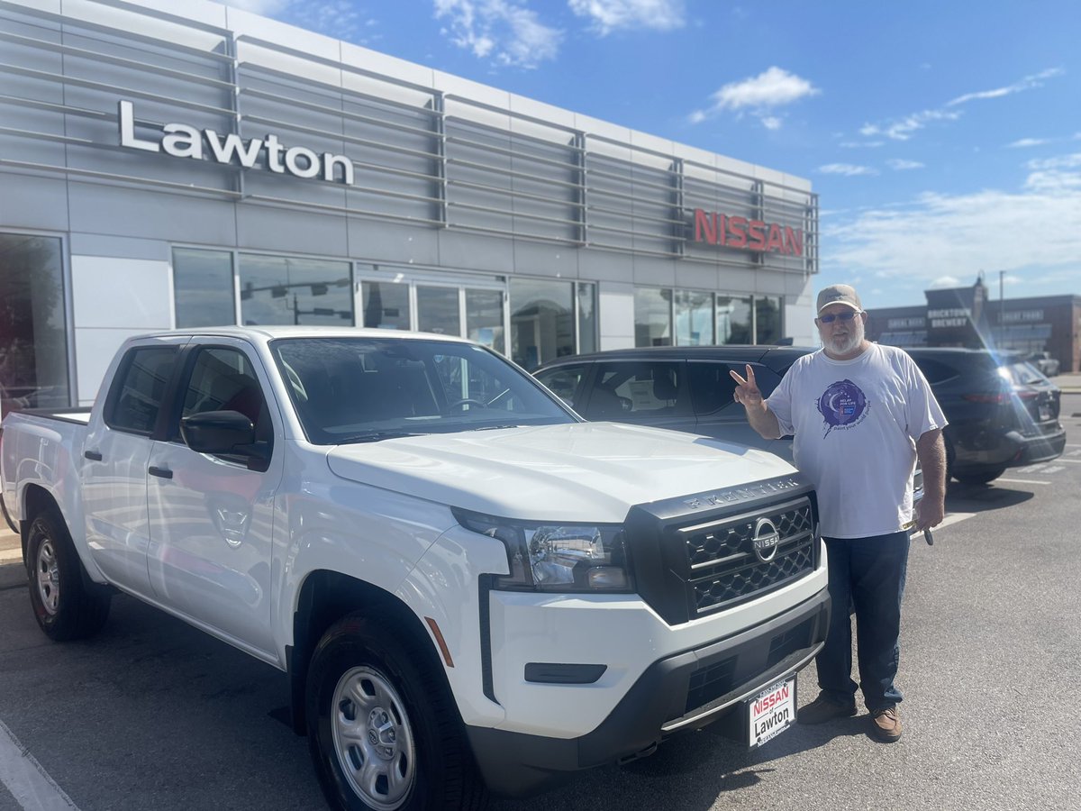 nissanoflawton's tweet photo. Pat Keathley has been a long time customer of Nissan of Lawton. He recently purchased his 8th vehicle!! Congratulations to Pat!! We appreciate you! #NissanOfLawton #RightCarRightPrice https://t.co/QM3pbH87NX