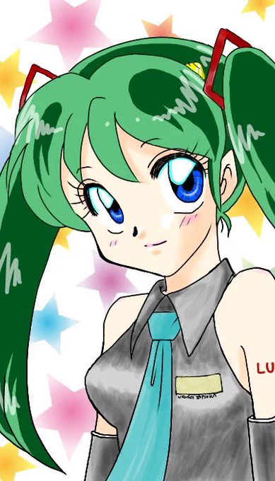 今日はミクちゃんのお誕生日ですねちゃんとしたミクちゃんも描いてみたいな〜☆ 