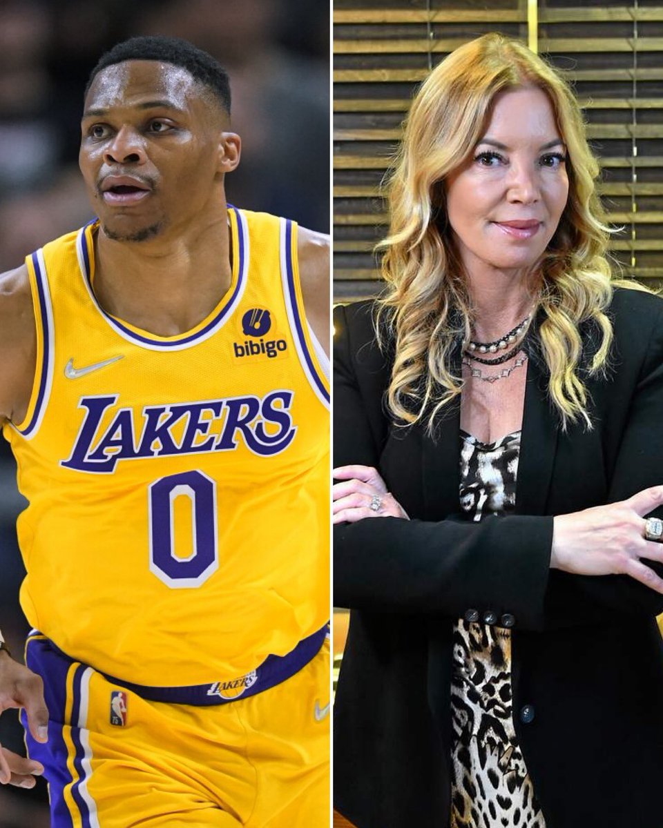 LADEig's tweet photo. In an interview with The Athletic, Jeanie Buss called Russell Westbrook the Lakers' "best player" last season:

"All I can say is that, from my point of view, [Westbrook] was our best player last year. He played pretty much every single game, showed up, worked hard.” https://t.co/Ua5uPfWC6O