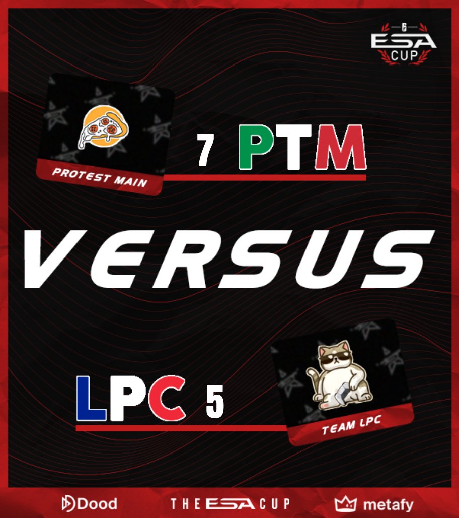 NeedONE_ND1's tweet photo. #Résultat #R6S #PS5
Notre équipe #TeamLPC s'incline dans ce premier match de poule de @ESA_Cup ⚔️
🆚 #Protestmain 🇮🇹
Nous perdons sur le score de 7-5, sur une map que tout le monde connait 👉 ClubHouse
GGwp au deux équipes 👊
#WeAreND1 #ND1Win 💪 https://t.co/tXoP9o6Ws1