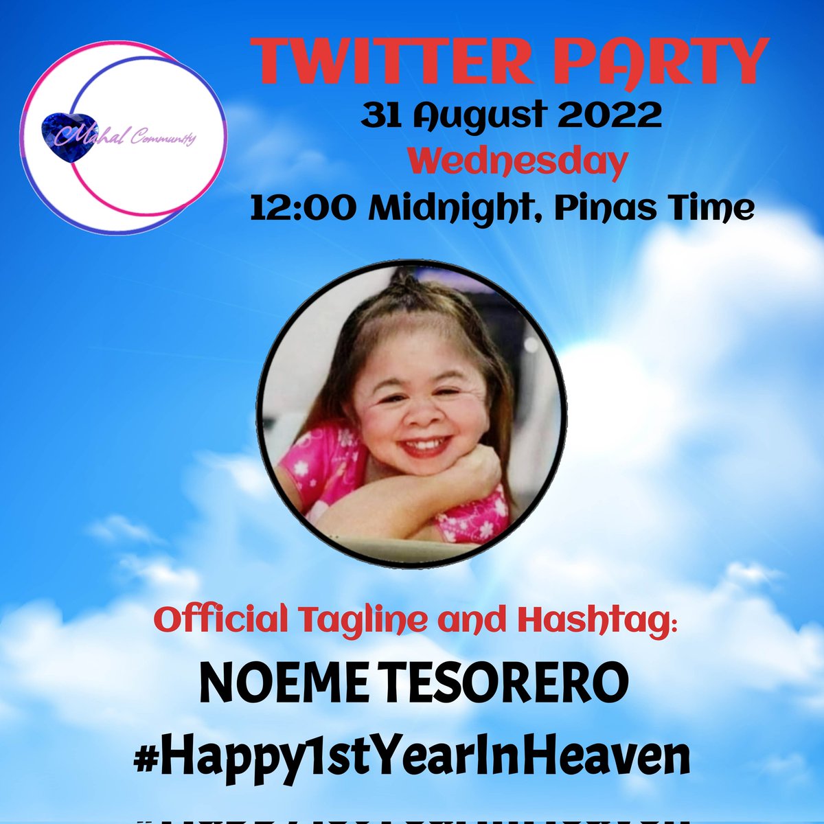 Labas na sa mga lungga at simulan na ang paglipad....

MAHAL, Happy 1st Year in Heaven!

You will be forever in our hearts...💜❤️💜

NOEME TESORERO
#Happy1stYearInHeaven