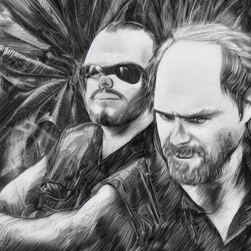 素顔のボンモーを召喚する禁忌を犯してしまった
the hidden portrait of two mysterious American novelists, Bradley Bond and Philip Ninja Morzez. they are the original authors of 'Ninja Slayer'. photorealistic
'steps': 30, 'vscale': 4.5
#StableDiffusion