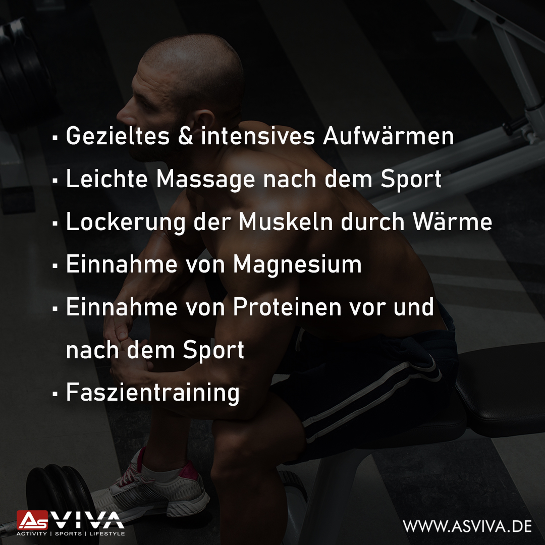 Bye-bye Muskelkater! 👊

Wenn Du dich beim Training übernommen hast, lässt der Muskelkater nicht lange auf sich warten. Mit diesen Tipps &amp; Tricks kannst Du fiesen Muskelkater vorbeugen und lindern. 

Wie empfindest Du Muskelkater?