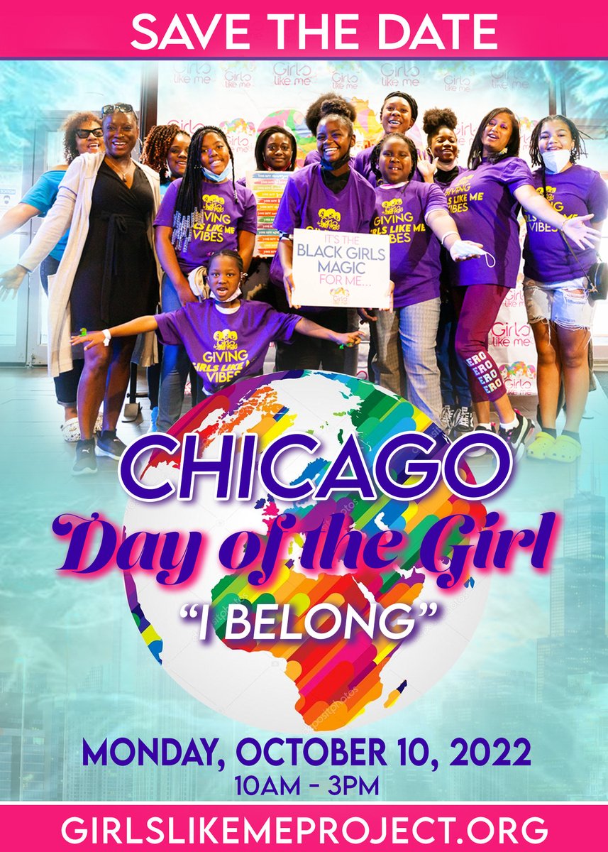 GirlsLikeMeProj's tweet image. Hey Ladies! Mark your calendars for Chicago Day of the Girl! GLMPI will be celebrating  Day of the Girl “I Belong” Monday, October 10th, 2022, 10 am - 3 pm. Registration link coming soon. 

#GLMPI #girlslikemeproject #chicagodayofthegirl #dayofthegirl #savethedate