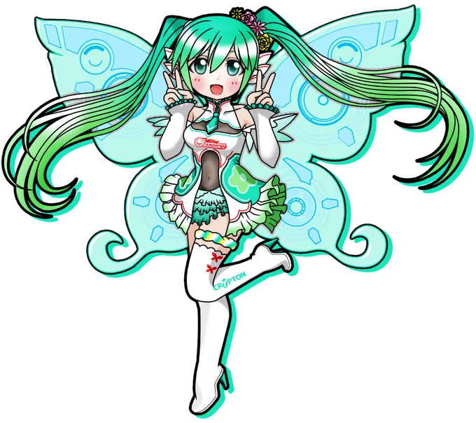 【戯れ言】お誕生日おめでとうございますミクさんあまり描いてなかった(汗)#初音ミク 