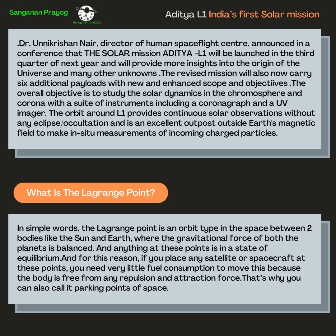 PrayogSanganan's tweet photo. You all excited for the takeoff right? Till then read it's finest details 🌞.
Writer:- Anchal Tirkey ECE (2020-24)
Editor:- Pradeptha kandar CSE(2020-24)
#sangananprayog #emagazine #spaceclub #spacetechnology #adityal1 #isro #nasa https://t.co/GFjdfQcHMi