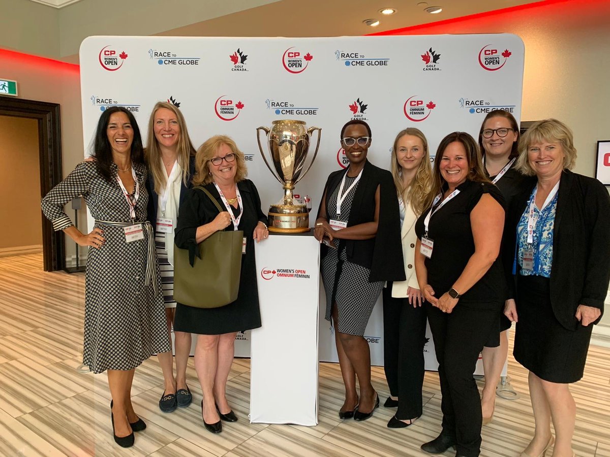 BUMPFundraising's tweet photo. We were so honored to attend the Annual Women's Leadership Summit hosted by @GolfCanada with some of our amazing Women in Leadership Roles from the BUMP & Canadian Bank Note teams! 🤝
#CPWLS #CPWomensOpen https://t.co/EHP6uKf8Fu