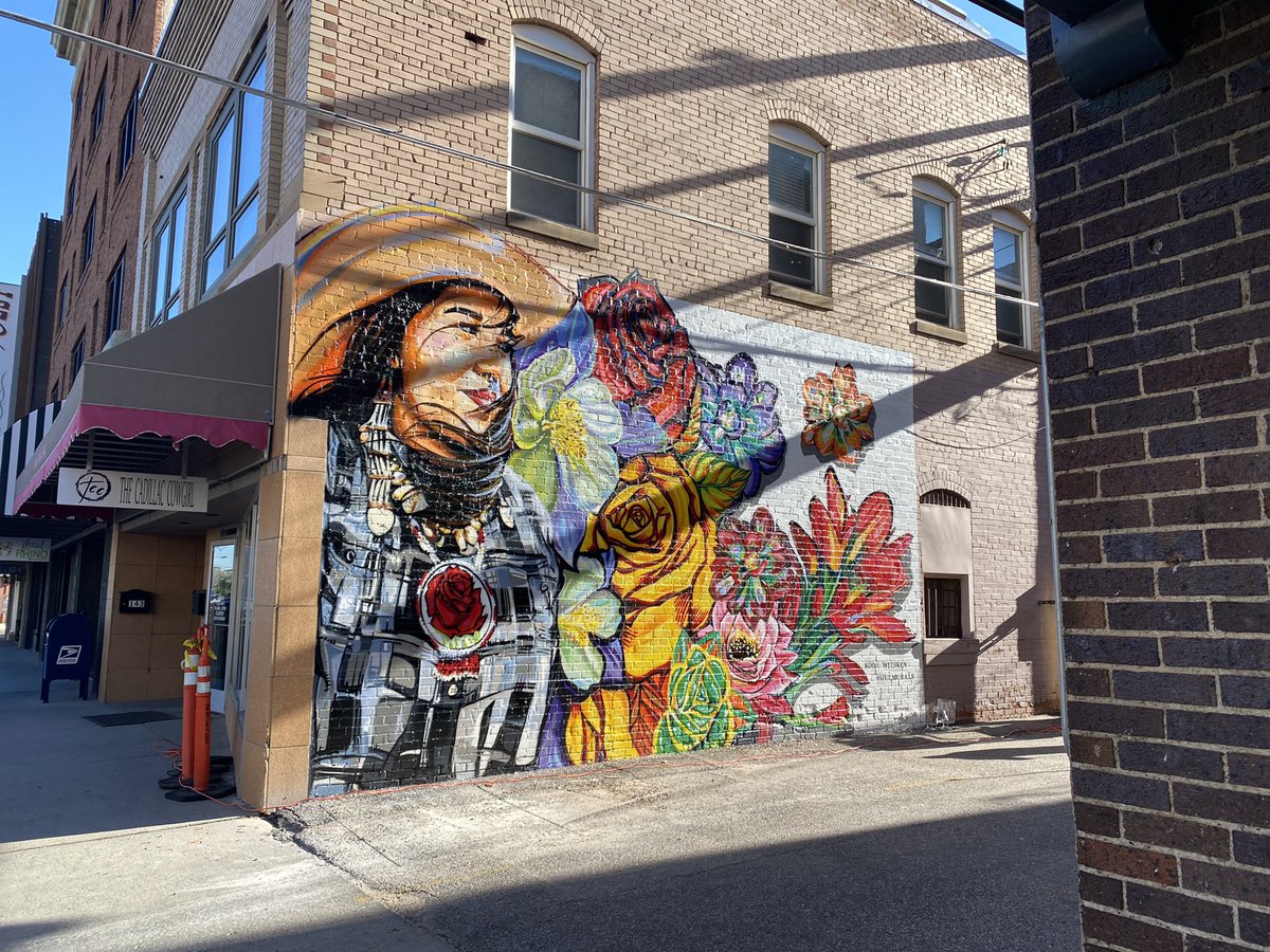 Today was the unveiling of the “Women of Wyoming” mural in downtown Casper. <a href="/UWatCasper/">University of Wyoming at Casper</a> was one of the major sponsors of this piece. #indigenous #empower #women #wyoming #art #thewest #caspermuralproject