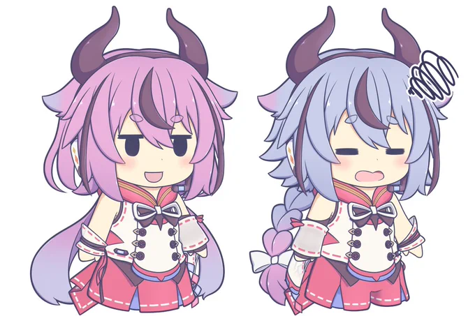 うまくサムネが出ないっぽかったのでトーク衣装、ボカロ衣装の2パターンありで表情も既存の立ち絵からいくつか加筆修正したりでちょいちょい増やしたりしてますよければ可愛がってやってください 
