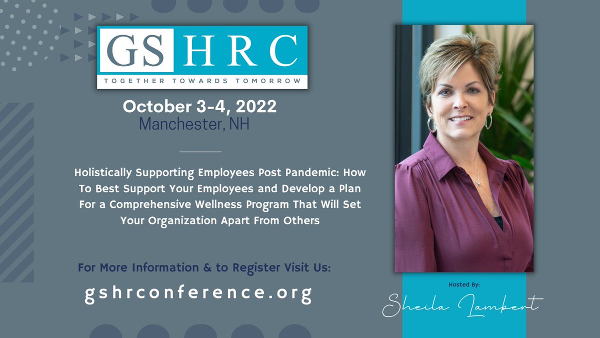 GSHRC's tweet image. Learn more about supporting your employees, post pandemic this October 3-4th at Granite State HR Conference. For more info visit: gshrconference.org today! #GSHRC #humanresources #hrconference #hrleadership #hrnewhampshire #labornet #hr #shrm