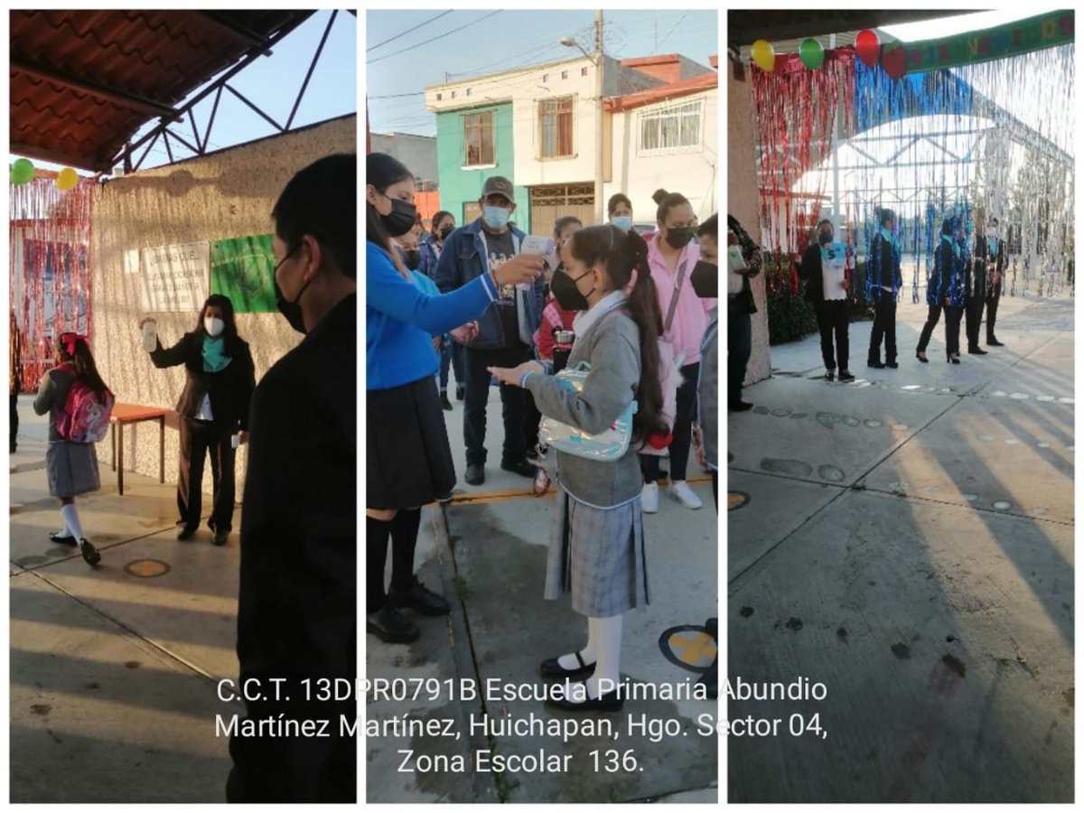 BasicaSEPH's tweet photo. #PrimariaGeneral Abundio Martínez Martínez #Huichapan sector 04, zona 136, con protocolos sanitarios reciben a alumnas, alumnos y personal educativo, para salvaguardar la salud. https://t.co/tVvN9Z3MEA