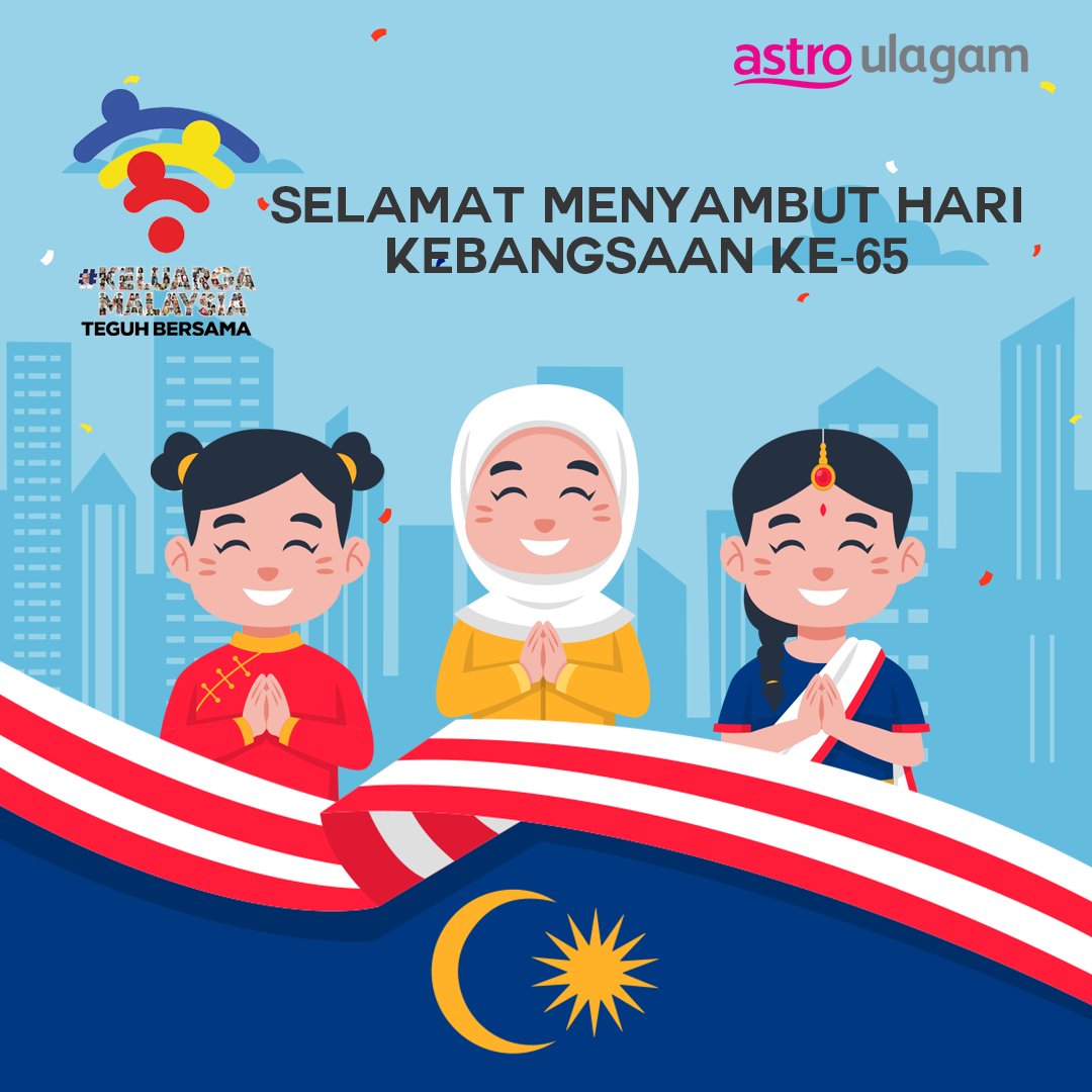 Astro_Ulagam's tweet photo. Dear Malaysians, Happy 65th Independence Day!!! Merdeka! Merdeka! Merdeka! 🇲🇾
#astroulagam #gemilangbersamaastro #astromerdeka2022 #keluargamalaysiateguhbersama #proudmalaysians https://t.co/HPgohFMOob