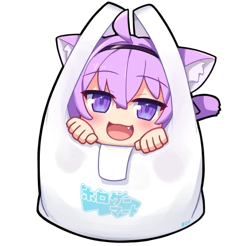 今度のホロクルに出す予定のグッズイラストが出来たので。透過してありますが常識を守って使ってくださいね。#絵かゆ 