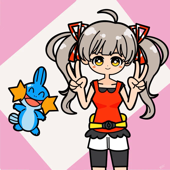 #今月描いた絵を晒そう2枚描いた来月も少なくても1枚は描く 