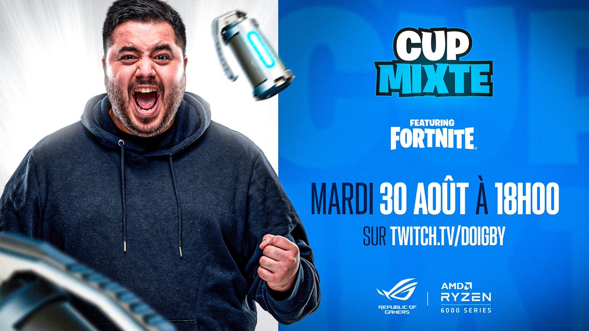 ASUS_ROG_FR's tweet photo. Le retour de la #CupMixte avec @Doigby, c'est maintenant que ça se passe 🔥
https://t.co/1bTn0fv0jC #ROGxAMD https://t.co/oGLJ8LVCII