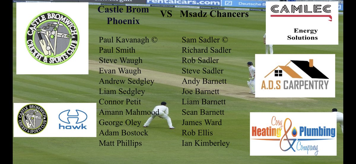 Thebrom53's tweet photo. The teams for Fridays charity hundred match are below https://t.co/i9RBd0Lk1z