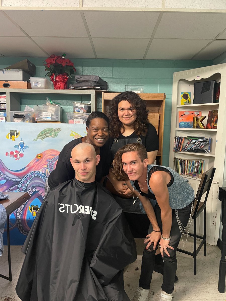 A huge thank you to Kiki for coming to the shelter yesterday to provide haircuts for the youth! #TogetherWeAreSisu