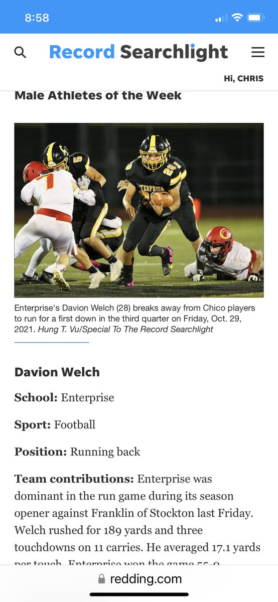 Enterprise Football tweet media