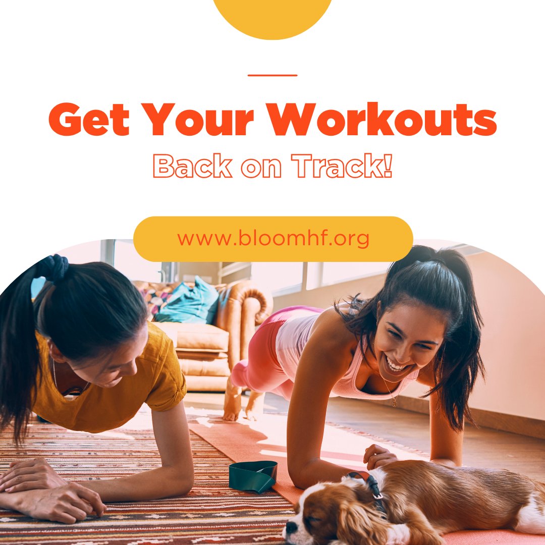 BloomHF's tweet image. As summer comes to an end and we get back to our regularly schedules, that means getting our workouts back on track too!

Here are a few tips to do just that:

1️⃣ Schedule your workouts. 
2️⃣ Set realistic goals for yourself.
3️⃣ Don’t feel intimidated. 
4️⃣ Don’t give up!