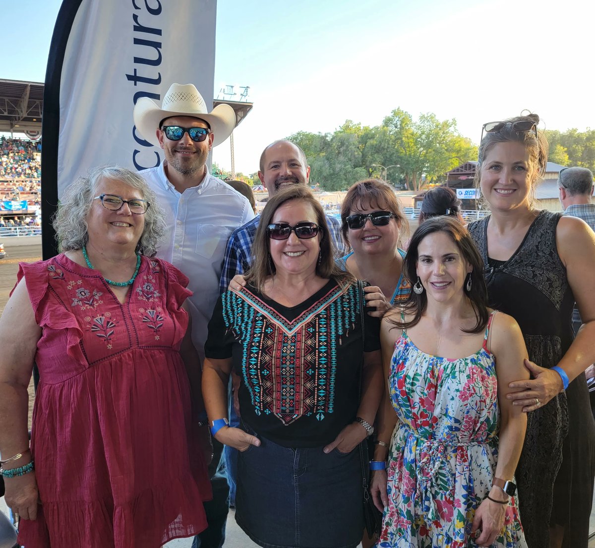 CampPhysics's tweet photo. Another great year at the State Fair and #CowboysKickinCancer Event! As a table we walked away with four silent auction wins!! You can support the patient foundation to benefit cancer patients in southern Colorado here: https://t.co/XcgPbn1Hte  #CAMPphysics https://t.co/EKSrYtoL2G