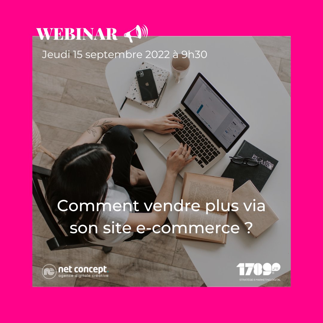 Un #webinar sur le E-commerce pour bien débuter la #rentrée ?
Retrouvez Clément notre consultant #webmarketing accompagné de Marie responsable #commerciale au sein de l'agence créative Net Concept.
Toutes les informations et l'inscription c'est par ici : bit.ly/3ChJm92
