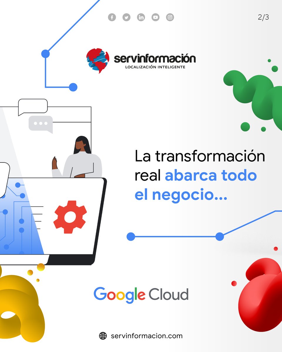 servinformacion's tweet photo. Muchas organizaciones abordan su transformación en la nube y sus mayores desafíos con Google Cloud. Conoce más sobre esta solución. 👉https://t.co/zpPBG6frWx https://t.co/ndDLMJF1zu