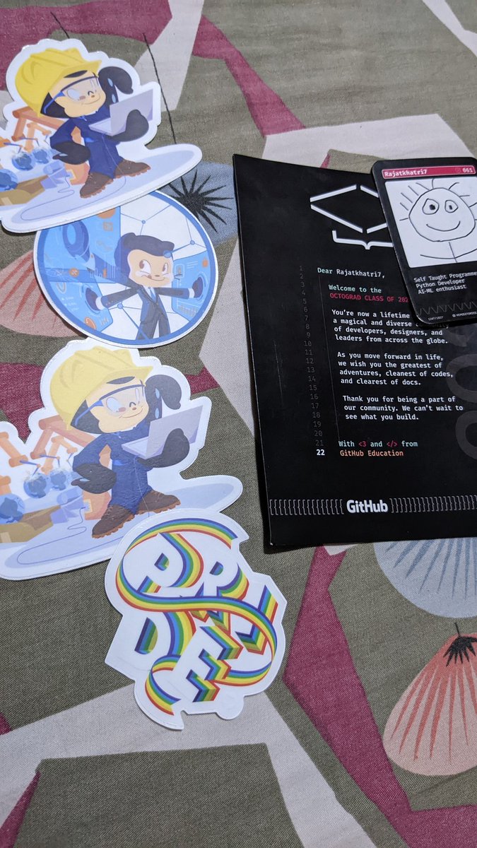 hererajat's tweet image. Finally @github @GitHubEducation #githubgraduation 🫣❤️