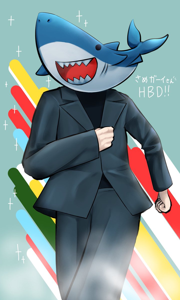 stuffed shark solo shark formal suit pants black pants  illustration images