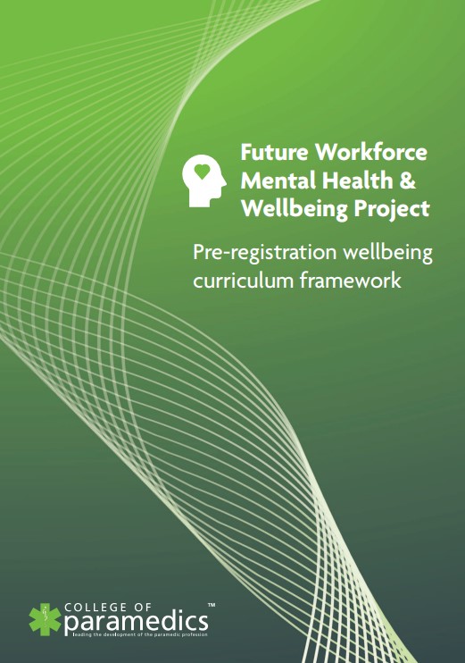ParamedicsUK's tweet photo. Today we launch the new pre-reg #wellbeing curriculum framework. A free e-booklet including best practice examples from academic leads on how it is being successfully integrated into the current curriculum can be found here 👉 https://t.co/upyiYPHin3

#FWMHP 
#ParaHealth https://t.co/aSWR86b5vo