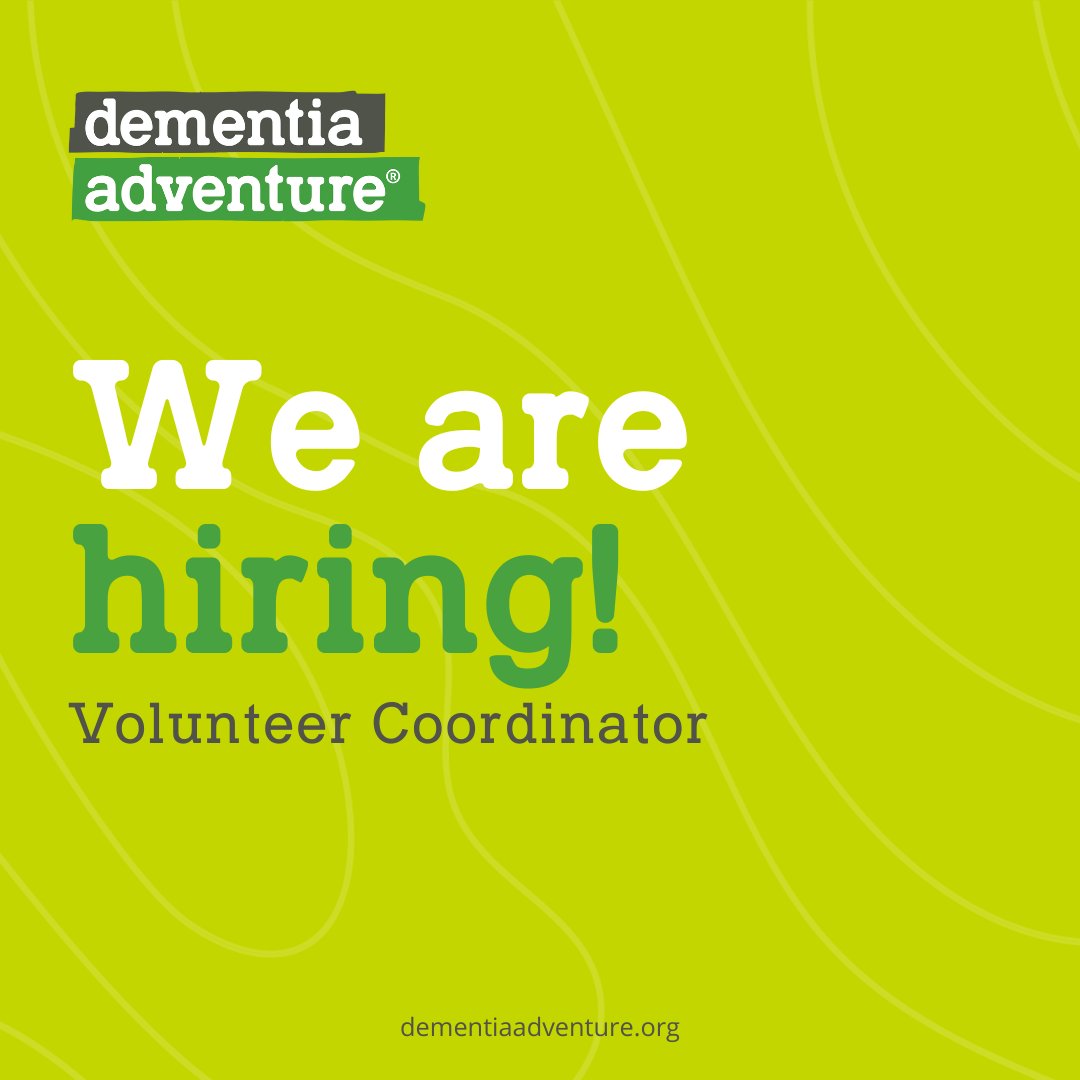 DementiaAdv's tweet photo. We're looking for an experienced Volunteer Coordinator to work as part of a job share in our Volunteer team. 

This position will play a key role in shaping the growing involvement of volunteers across the whole organisation.

Find out more &amp; apply today: https://t.co/XrPieugHvB https://t.co/cJ2fjM0JQy