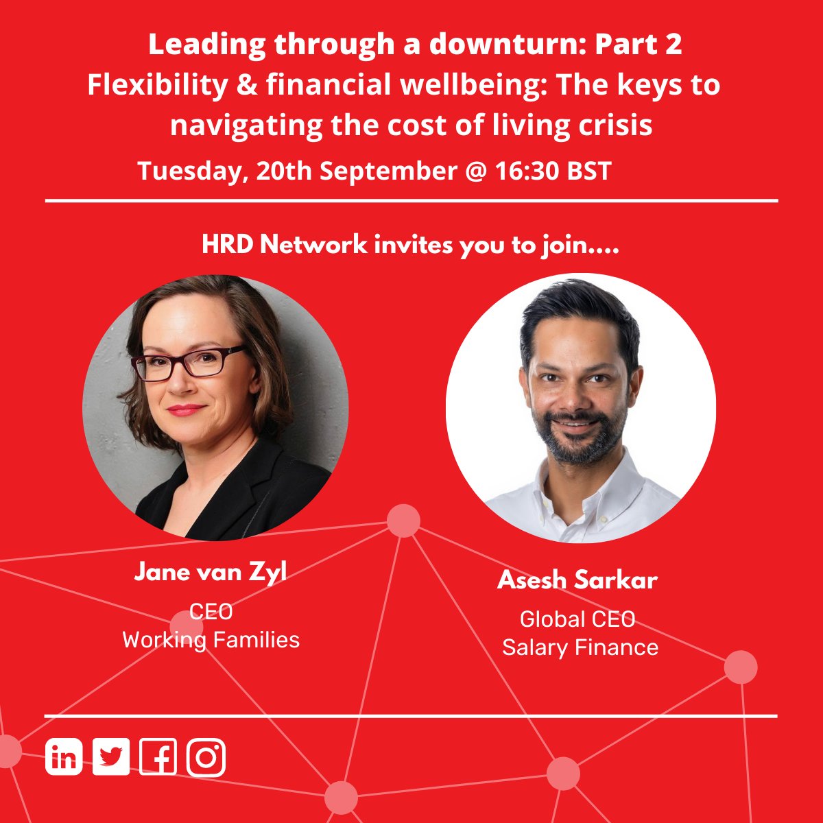 HRD__Connect's tweet photo. Join Jane van Zyl, CEO, @workingfamUK, & Asesh Sarkar, Global CEO, @salaryfin to gain a deeper understanding of the macro impact of the crisis on families, and ways that businesses can counter them.
Register here: https://t.co/QJKmiI0CY0
#HRDTech #HRDConnect #HRD https://t.co/53eyLmHiWR