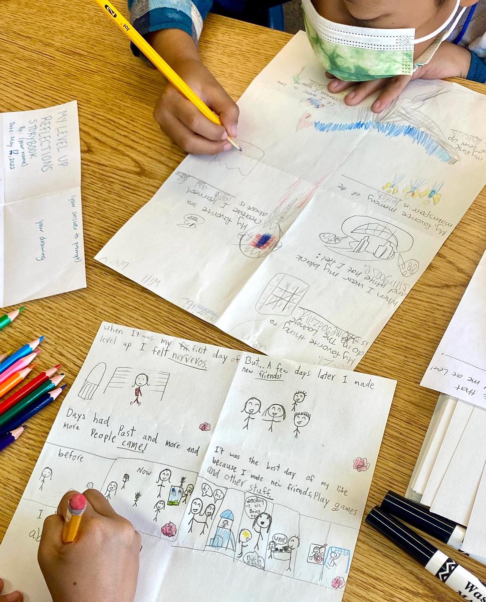 tlcollab's tweet photo. We asked our #LevelUpSD students to create reflection books.#StudentReflection is an important part of the #LearningProcess. Reflecting increases learning, supports #GrowthMindset and provides students with motivation to enjoy the process of learning.
@Karen_SanDiego https://t.co/p2zOAr8bGX