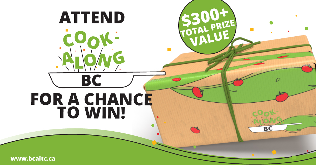 bcaitc's tweet photo. ✨Prize Alert! Attend the #CookAlongBC event on Sep 14 for a chance to win 1 of 3 AMAZING #prize packs valued at $100+ each: https://t.co/bAXXuLTiTv!
Thanks to the event's prize donors: @bcaitc @BCChickenSquad & @thisisorganicbc. https://t.co/TCu4Uo5gGN