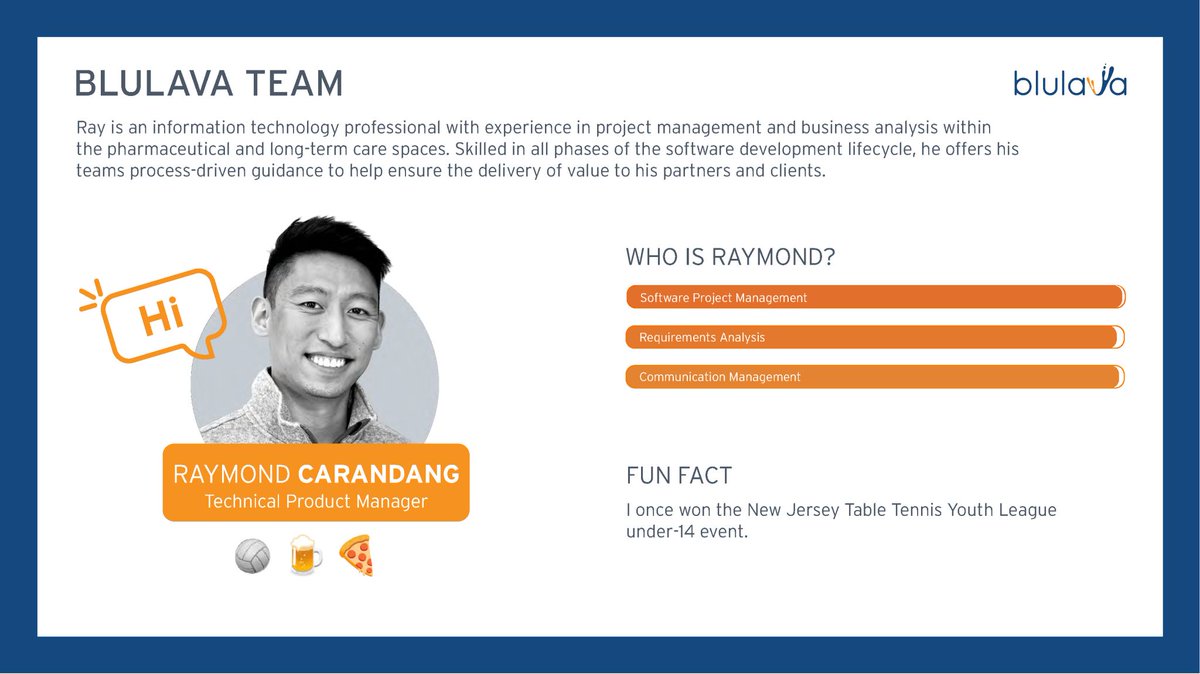 blulavaDigital's tweet photo. Meet our Technical Product Manager, Raymond Carandang, CSM. https://t.co/WCR8IgoOiz