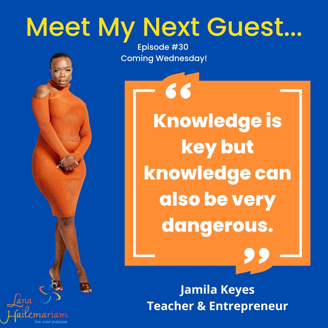Don't miss this conversation with Jamila Keyes. She has a perspective on entrepreneurship, being Black and balancing life. Set a reminder for Wednesday!

#empoweringblackwomen #blackwomenmatter #blackgirlmagic #blackwomenleaders #haveaseatpodcast #lanahailemariam