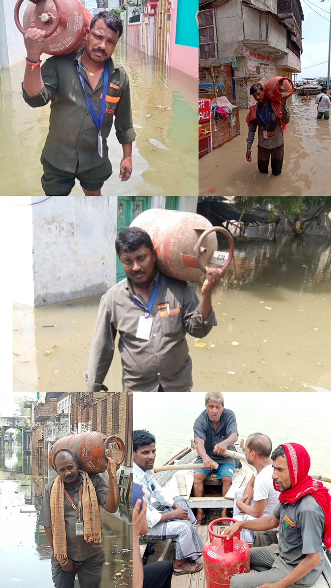 SwapnilIOC's tweet photo. With rapidly rising water levels in #Varanasi , Many parts of the city are affected by #flood. We at @IndianOilcl are ensuring a seamless supply of #LPG in the affected areas. Proud to be an IOCian.  @DirHR_iocl @DirMktg_iocl @ChairmanIOCL @IOCL_UP @SanjivKakkar3 @vido1417 https://t.co/IXzOM3GAZA