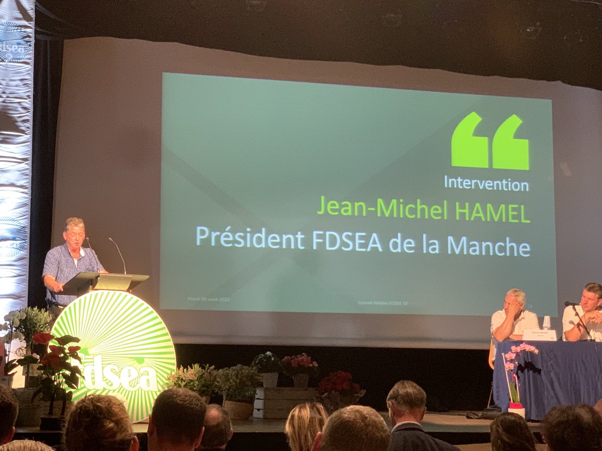 phgosselin's tweet photo. #Agriculture #FDSEA50 #Manche
Au conseil fédéral de rentrée ce mardi à Condé sur Vire
Au menu, la PAC 2023 et le plan national stratégique de la France, la valorisation du carbone par l’agriculture.
Mais aussi actualité très présente avec la sécheresse, les prix agricoles…. https://t.co/2WagmP3PCu