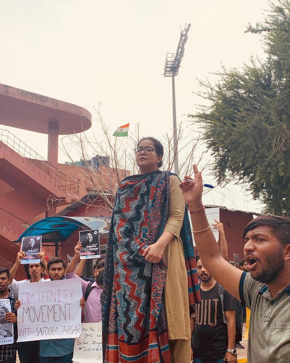 The walls and lawns of Jamia will echo the voices of resistance raised by its brave children including that of dearest @SafooraZargar. No puppets of a saffron regime can silence it. It's a 'now or when' moment for us folks to rise in rage. Solidarity to all voices of protest.