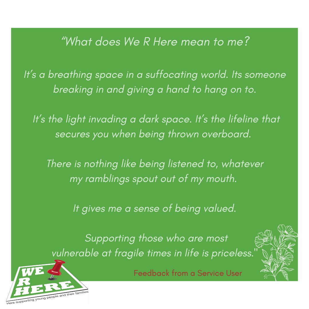 WeRHereOrg's tweet photo. #ThursdayThoughts
We R Here to be the shining light in your dark space π
https://t.co/KNzqSpuWqs
#Werhere #nottinghamcharity #localcharitynottingham https://t.co/71hkEjJri3