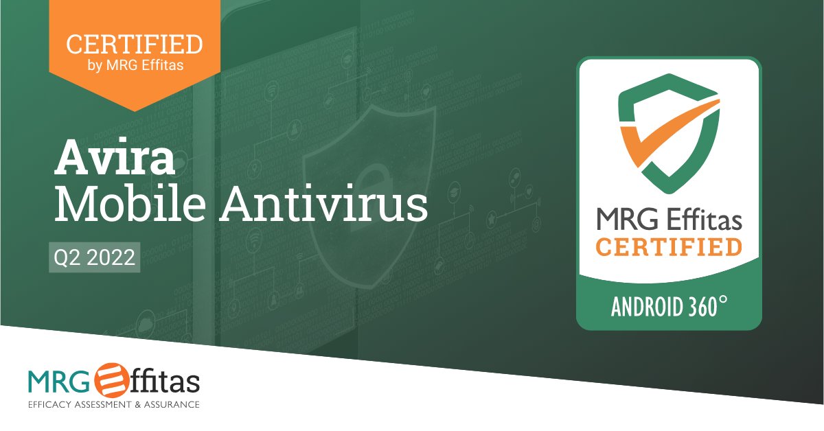 mrgeffitas's tweet image. Another tip of the hat to @Avira. This time for their Mobile Antivirus gaining certification our Android 360° Efficacy Assessment for Q2 2022! Congratulations on your award! 📱🔒

View the report in our test centre: mrg-effitas.com/test-library/

#AndroidSecurity #AVTest #AndroidAV