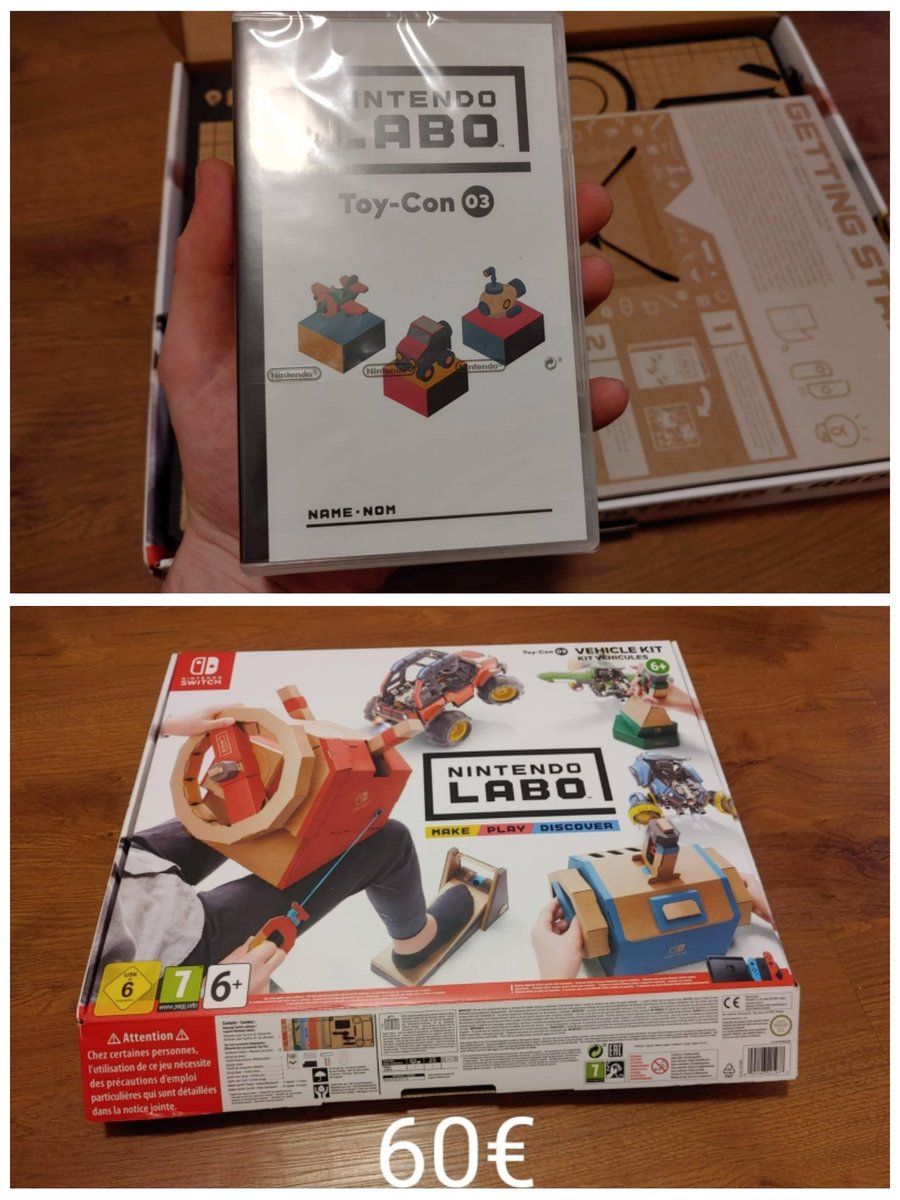 Peru_137's tweet photo. Ich verkaufe ein unbenutztes Set Nintendo Labo. Die Cartridge ist noch eingeschweißt. Bei Interesse gerne hier melden oder ne PN schicken. Dankee
#nintendo #nintendolabo #verkaufen #flohmarkt https://t.co/qikkZyynYE