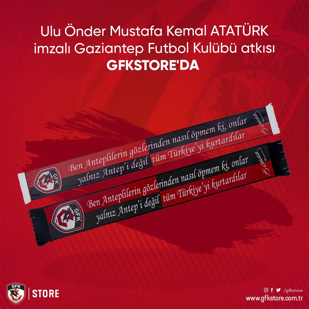 GfkStore's tweet photo. 🇹🇷 Ulu Önder Mustafa Kemal Atatürk imzalı özel atkı GFK Store’da satışta! 

Hemen satın almak için 👉 https://t.co/S4nQbFuBdr https://t.co/6HmHgvxass