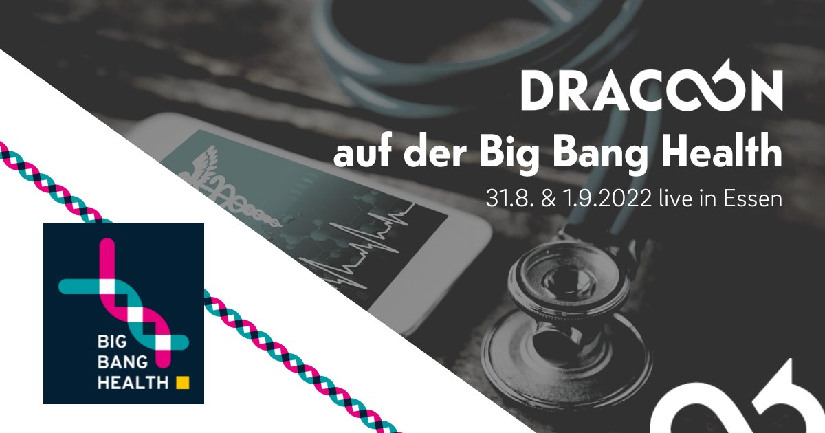 dracoongmbh's tweet photo. 💥 Big Bang Health 2022: Wir sind dabei die Zukunft der Medizin mitzugestalten – ihr auch?
⚕️ Am 31.08 & 01.09 sind Tamara Matthäi und Bernhard Hain von DRACOON live auf der Big Bang Health in Essen anzutreffen.
#dracoon #fileservices #bigbanghealth #digitalhealth #festival https://t.co/lJQT3Y7xcq